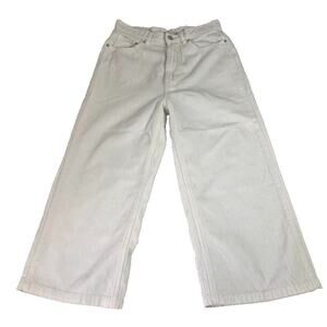 BDG Urban Outfitters Pants Womens 28 30x35 White High & Wide Corduroy Wide Leg